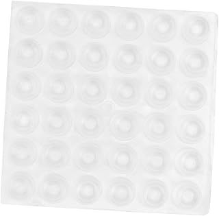 DOITOOL 36PCS Furniture Cabinet Silent Cushion Collision-Proof Furniture Cabinet Pad Transparent PVC Anti-Collision Particle Anti-Slip Anti-Collision Colloidal Particle for Office Dorm Store