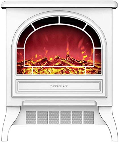 Elektrischer Kamin, Elektroherd Kaminheizung Tragbare Elektro-Kamineinsatz-Ofenheizung mit realistischem Holzflammeneffekt Schwarz