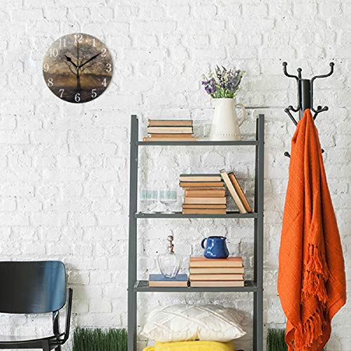 SUABO-Tree-Wall-Clock-Arabic-Numerals-Design-Sunrise-Tree-Round-Wall-Clock-for-Living-Room-Bathroom-Home-Decorative SUABO Tree Wall Clock Arabic Numerals Design Sunrise Tree Round Wall Clock for Living Room Bathroom Home Decorative