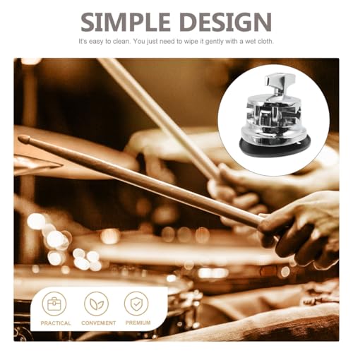 Base de pata para tambor tom de aleación de zinc, accesorio metálico compatible para instrumentos de percusión y kits de batería, accesorio durable miniatura 7