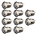 Gebildet 10pcs Momentané Bouton-Poussoir Étanche en Acier Inoxydable Bouton-Poussoir on Off 12mm 2A 12V/24V/125V/250V(Haute Tête)