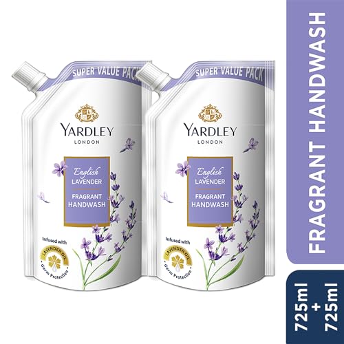 Yardley London English Lavender Fragrant Handwash |Infused with Pure Lavender Oil| Germ Protection| For Soft & Fragrant Skin| 725ml (Pack of 2) - Image 2