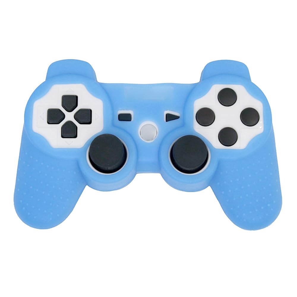 OSTENT Custodia protettiva in gel di silicone per custodia morbida per controller Sony PlayStation PS2 PS3 - Colore Blu