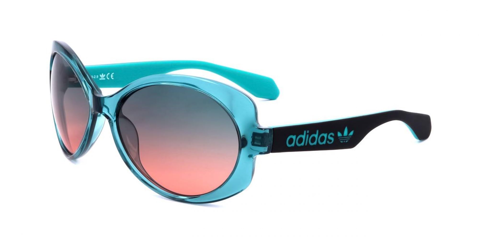adidas Originals Damskie okulary przeciwsłoneczne Or0020, turkusowe/czarne, rozmiar uniwersalny, turkusowy/czarny., jeden rozmiar