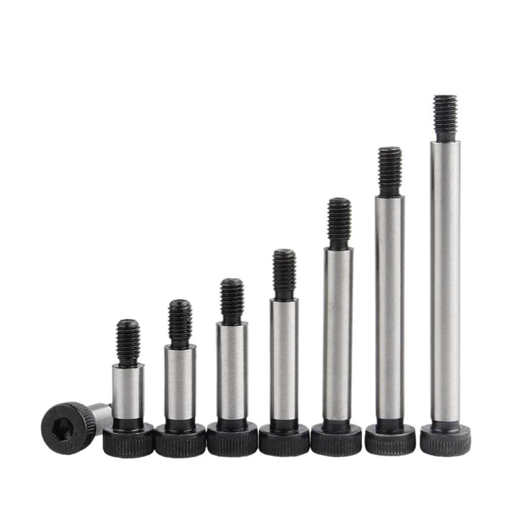 Tornillos Perno, Tornillos de Hombro M5-M10, diámetro de Hombro 6-12 mm, Cabeza Hueca Hexagonal, Pernos de Acero de aleación de Grado 12.9(80mm,M10 Shoulder dia12mm)