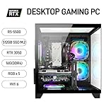 Gaming Desktop PC – GeForce RTX 3050 8GB, Ryzen 5 5500, 16GB DDR4 RAM, 512GB NVMe SSD, Prebuilt Computer Tower PC for Gaming, Streaming, Editing, Home & Office - Image 2
