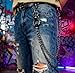 Christmas Gift Layered Punk Pants Chain for Men Women, Gothic Hip Hop Jean Chain Wallet Chain Biker Trouser Chain with Spiked Accent - Goth Emo Fashion Keychain Accessories