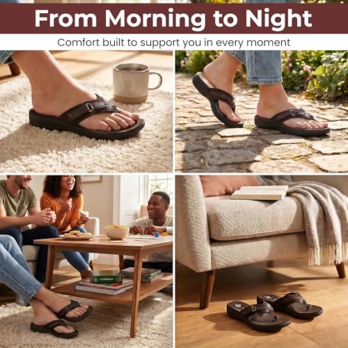 Image of Clarks Womens Breeze Sea Flip-Flop Sandals - Comfortable Flip Flop with Adjustable Hook and Arch Support - Casual Summer Wearing Cloudsteppers for Everyday