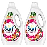 2 Pack of Surf Tropical Oasis Biological Liquid Detergent with exotic Fragrance, 2.16 Liters 80 Washes, An exotic blend of Tropical Lily and Ylang Ylang!