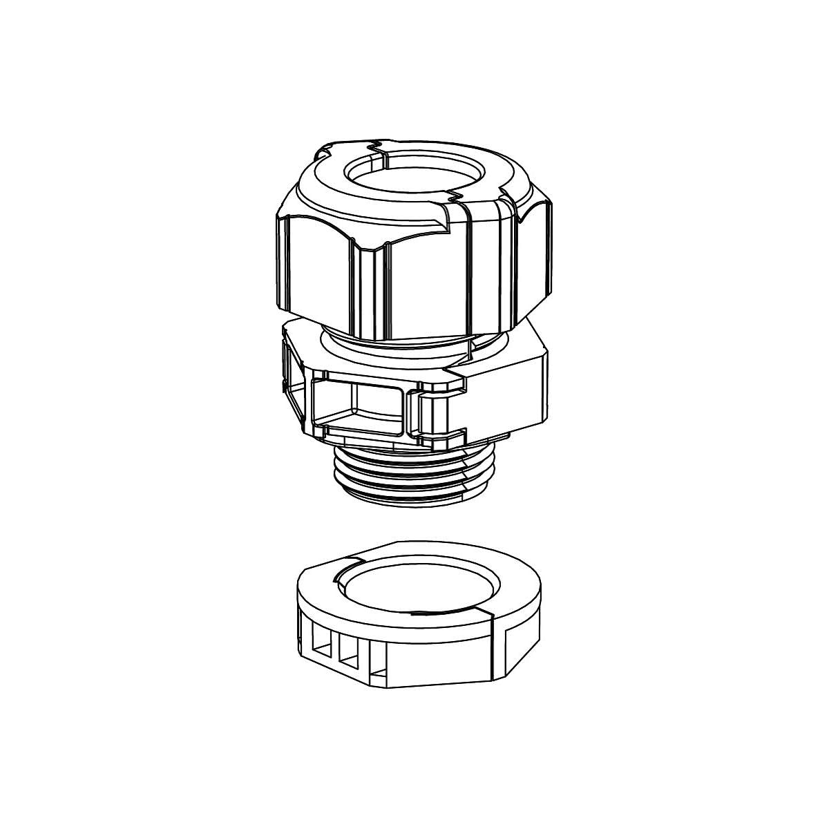 OBO Bettermann Glándula de Cable Divisible V-Tec TB20 06-08