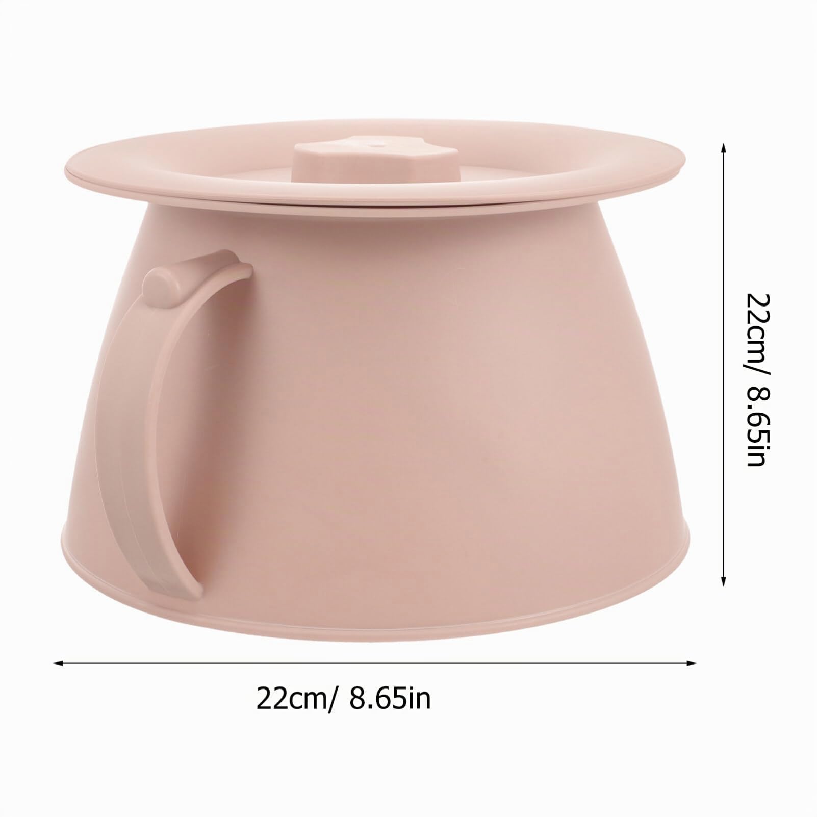 GANAZONO Pot De Chambre Pot Bassin De Lit En Plastique Chambre Urinoir Bol Pipi Pot Seau Portable Toilettes Crachoir Avec Couvercle Et Poignée Pour La Maison Hôpital Personnes