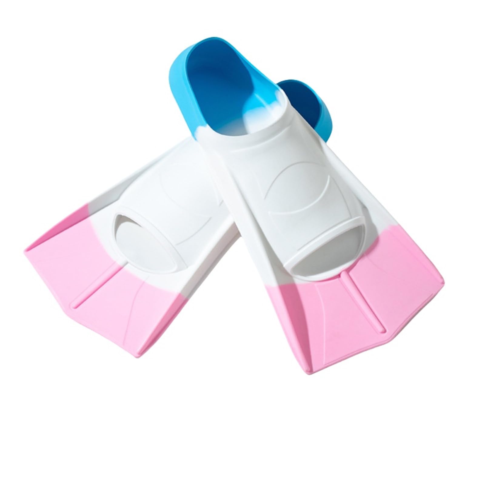 Swimming Fins, Training Fitness Diving Fins, Adjustable Lightweight Silicone Fins|All Seasons Adults & Kids Men Women|Suitable for Men and Women|Sizes 30-47 EU (Pink,S(36-38 EU))