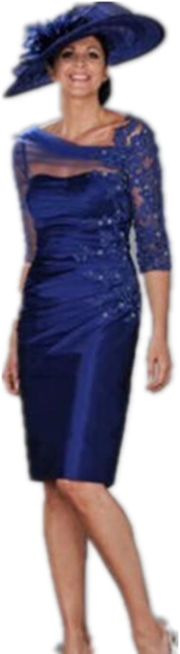 Robe de Soiree 2017 Vestido de Festa Godmother Royal Blue Short Appliques Mother of The Bride Dresses