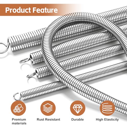 Image of Tnisesm 6-in-1 Copper Tube Bender Set, 1 /4 inch 5 /16 inch 3 /8 inch 1 /2 inch 5 /8 inch 3 /4 inch Copper Pipe Bender Tool Kit, 43in Long Manual Kink-Free Bending Spring for HVAC, Plumbing, Refrigeration & DIY Projects