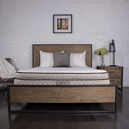 Elements Latex by Dreamfoam Bedding- Magnolia 10" Total Latex Mattress, Queen -Medium