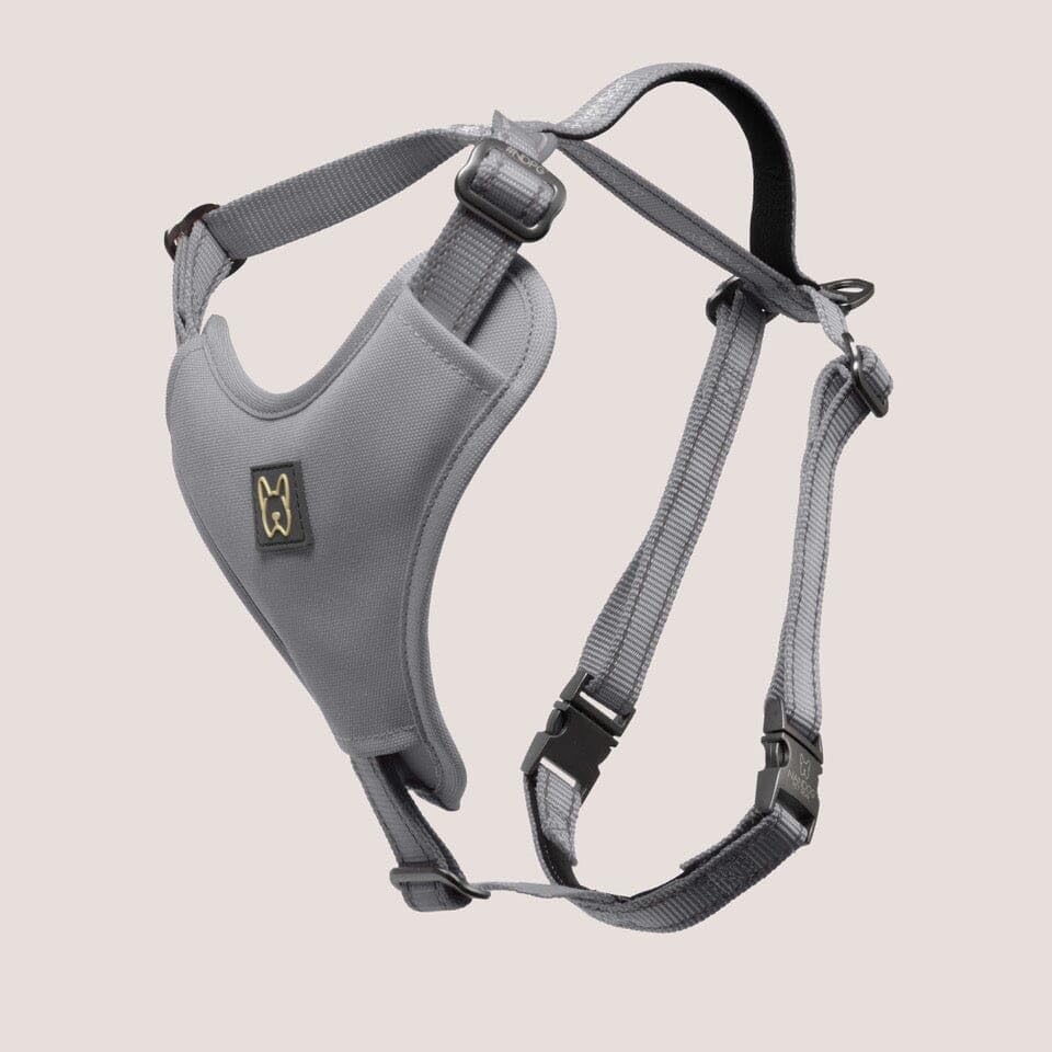 NANDOG Neoprene Sport Dog Harness (Medium, Gray)