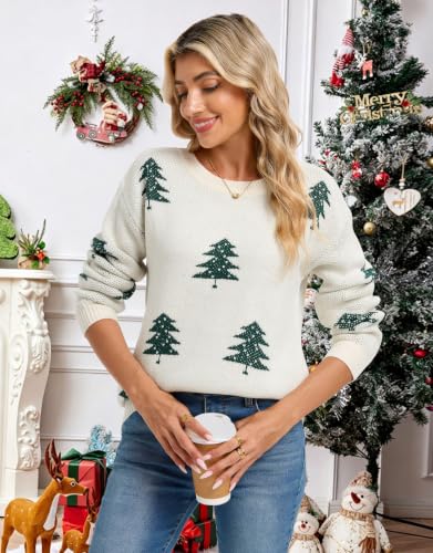 Image of Women's Pullover Sweaters Cute Multi-Hearts Knitted Casual Sweater