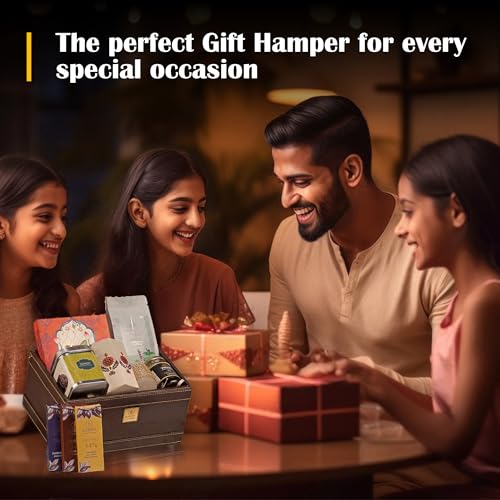 Image of ZOROY Luxury Chocolate Club Hamper Gift Box With Assorted Chocolates Dry Fruits Nuts Cookies & Honey For Diwali Corporate Birthday Rakhi Christmas Festive Anniversary wedding Online Gifts Combo Pack