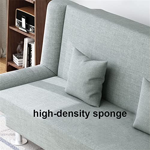 Jhkzudg Cotton Fabric Sofa Bed,Adjustable Folding Reclinersofa Bed,3 Angles Adjustable Back,Convertible Folding Sofa Bed,For Living Room Bedroom, Guest Room,Pink,120 × 55 × 75Cm #TOP3