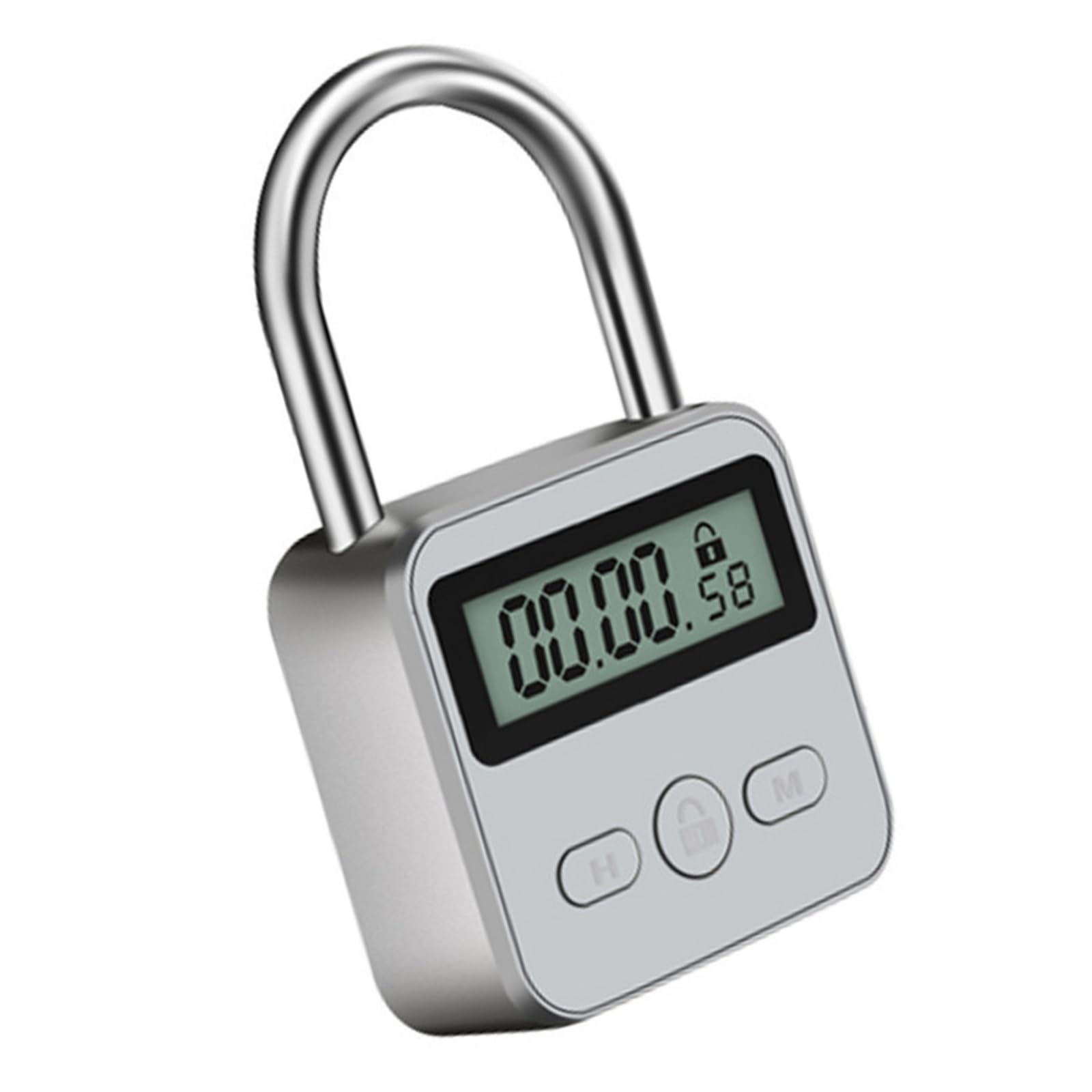 Metal Time Management Waterproof USB Rechargeable Temporary Timer Padlock 1 Min to 99 Hours Security Device Waterproof USB Rechargeable Temporary Timer Padlock