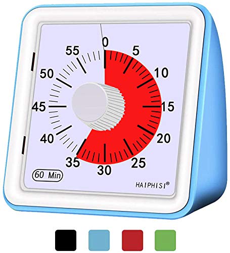 60 Minute Visual Timer – small Classroom timer for kids,Time Management Tool