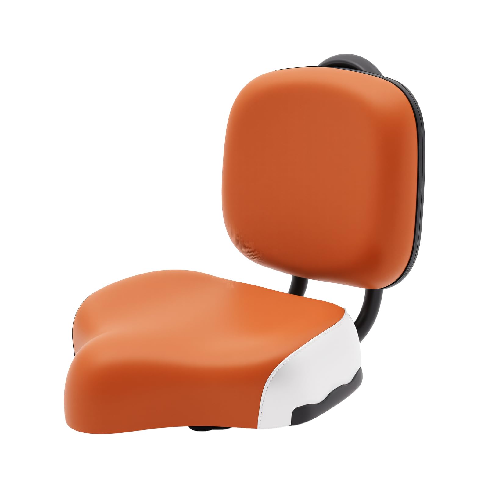 Siège de vélo avec dossier, selle de vélo confortable surdimensionnée pour hommes et femmes, siège de selle à trois roues réglable en hauteur pour vélo de ville, vélo de banlieue vélo électrique