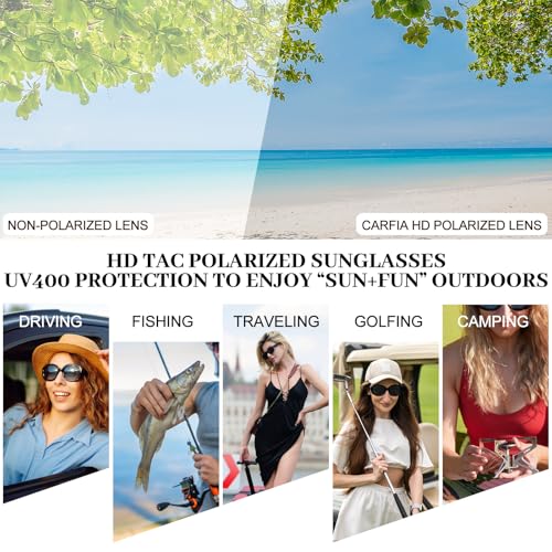 MARE AZZURO Polarized Sunglasses for Women Men UV400 Protection Sunnies Trendy Shades Sun Glasses3