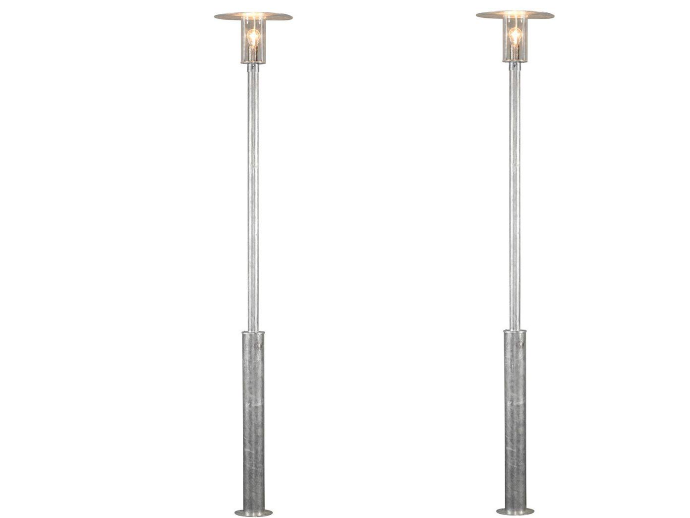 KONSTSMIDE 663-320 - Set di 2 lampade da terra per esterni, infrangibili, per strade