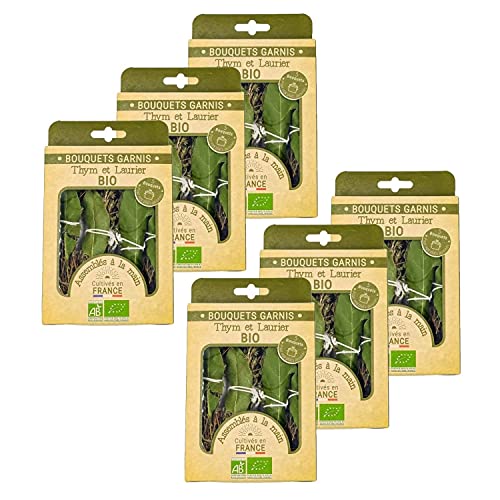Lot 6x Bouquets garnis BIO - Boîte 15g