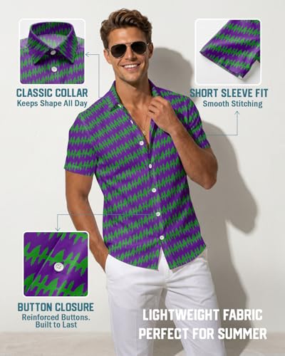 Image of 99TIMORO Fathers Movie Hawaiian Shirt for Men, Characters Button Down Short Sleeve Top, Summer Beach Gifts