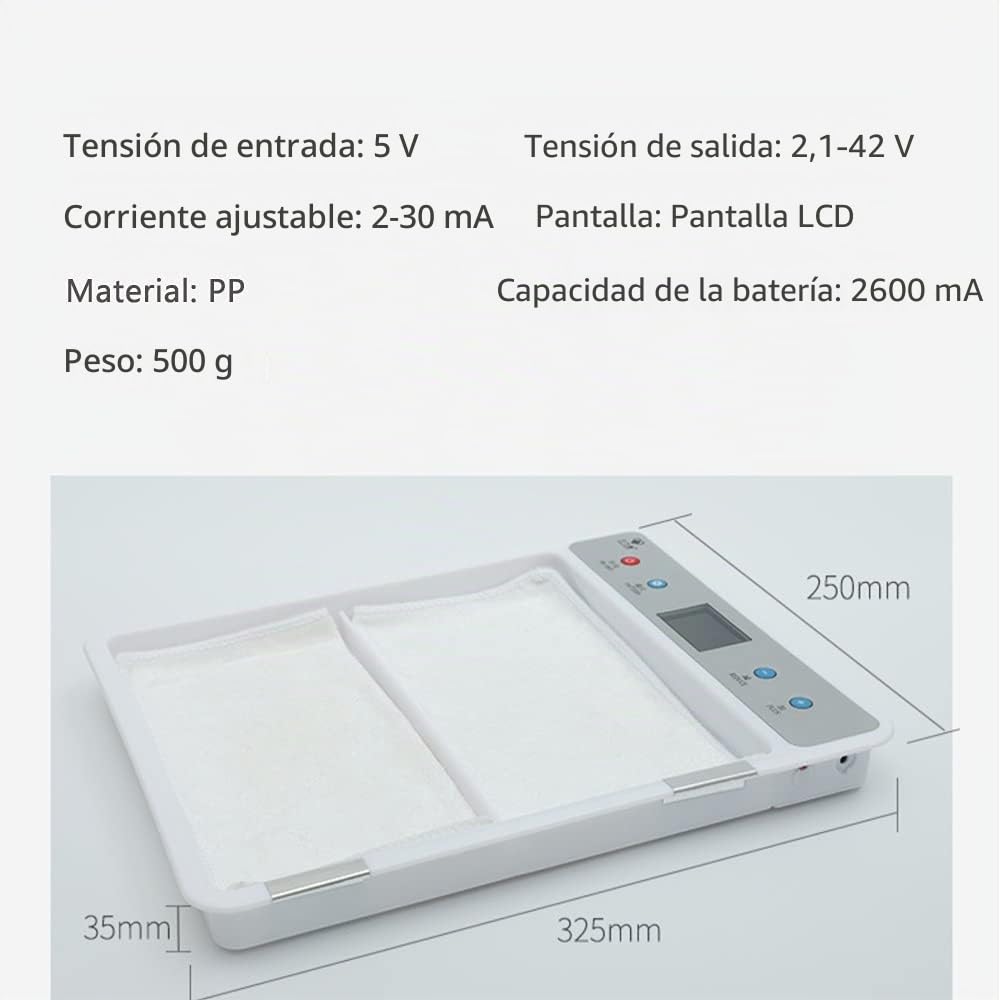 Dispositivo de iontoforesis para tratar la hiperhidrosis para uso doméstico Uso periódico puede tratar eficazmente las manos y los pies sudorosos