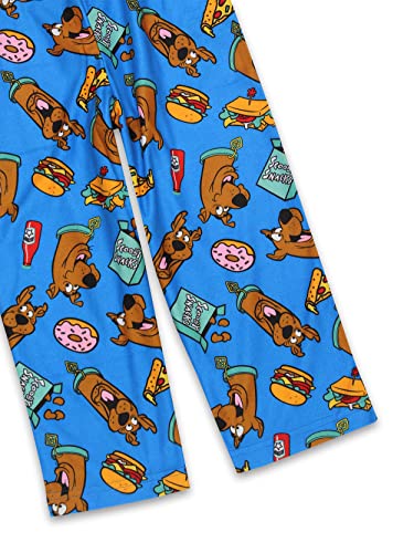 Scooby-Doo Scooby Snacks Kids Flannel Lounge Pajama Pants (Blue, 4)4