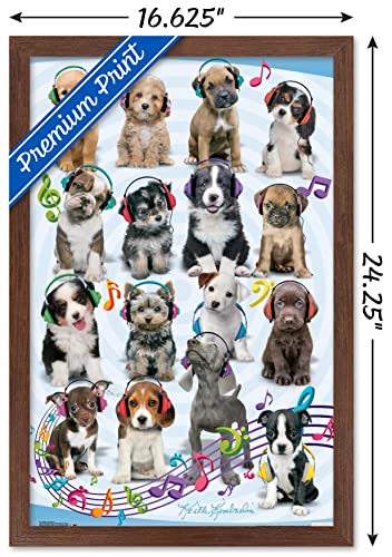 Poster Keith Kimberlin chiots cadeau idéal encadré - 3