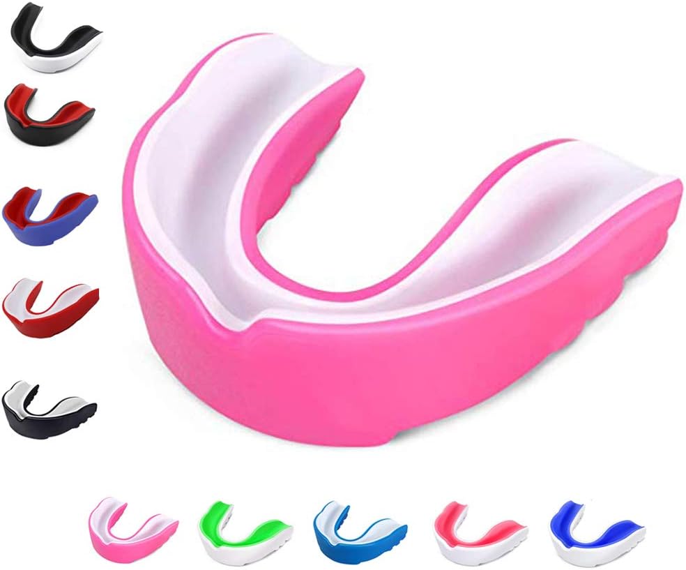 CT-Tebrun Sports Mouth Guard for Kids Youth/Adults-Mouthguard for Lacrosse, Basketball, Karate, Flag Football, Martial Arts, Rugby, Boxing, MMA, Hockey -Free Carrying Case for Mouthguard