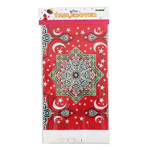 1PC Printing Ramadan Table Cloth for Eid Mubarak Decoration - 108x180cm