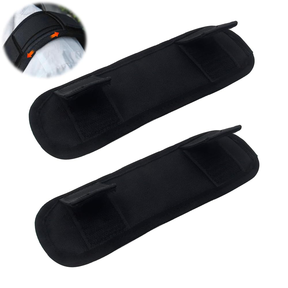 Azonee Removable Decompression Shoulder Strap Pad, 2 Pcs Adjustable Oxford Cloth & Memory Sponge Pad for Guitar, Laptop, Camera, Backpack, Breathable & Durable