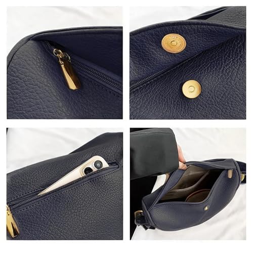 Bolso vegano con cierre y correa ajustable para mujer miniatura 4
