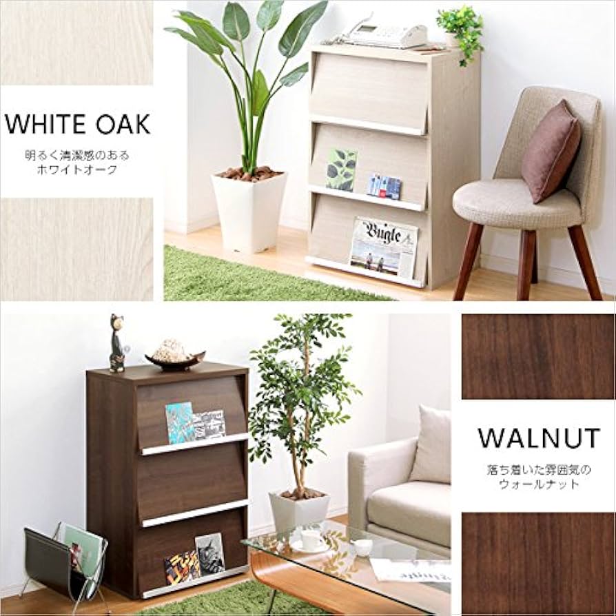 Amazon.co.jp : 収納家具【DEALS-ディールズ-】 フラップ扉3枚タイプ