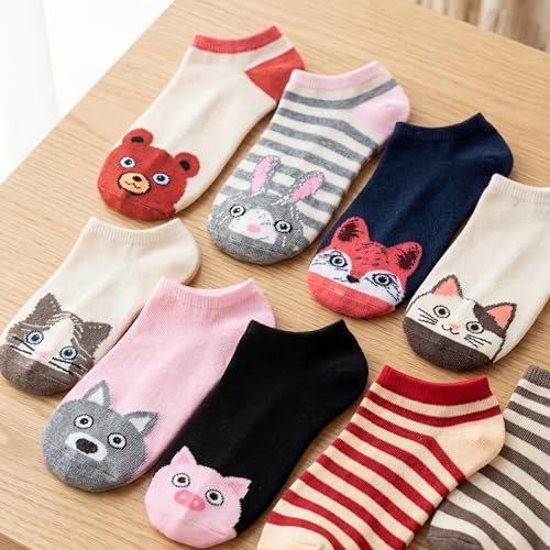 Image of Tipi Toe Women's 20 Pack Colorful Low Cut Socks - Lightweight, Breathable Design for All-Day Comfort Sizes 9-11 /10-13