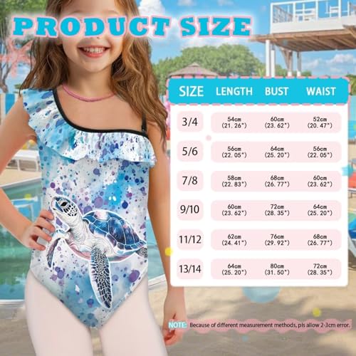 Image of Yzaoxia Girls One Piece Swimsuits Bathing Suit for Kids Swimwear 3-14Y