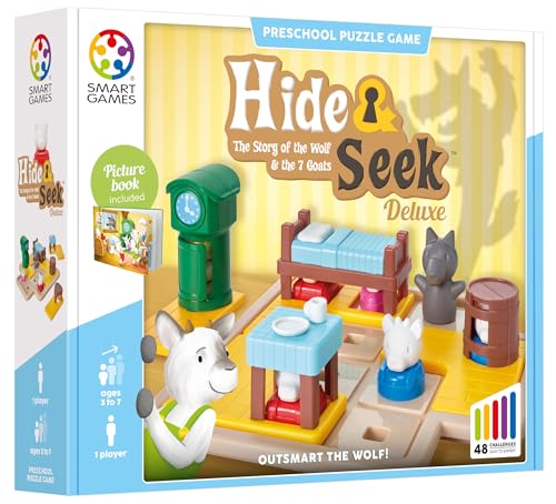 SmartGames - Hide & Seek Deluxe, Preschool Puzzle Game with 48 Challenges, Ages 3 to 7