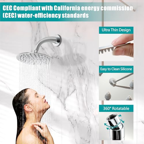 Ensemble mitigeur de douche encastrable avec triple commande