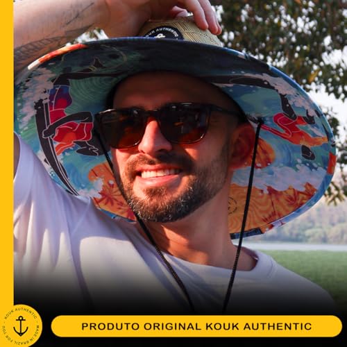 Chapéu de Palha Premium Surf Masculino Feminino Surf de Praia Saída Sol Verão Primavera Unissex Pier