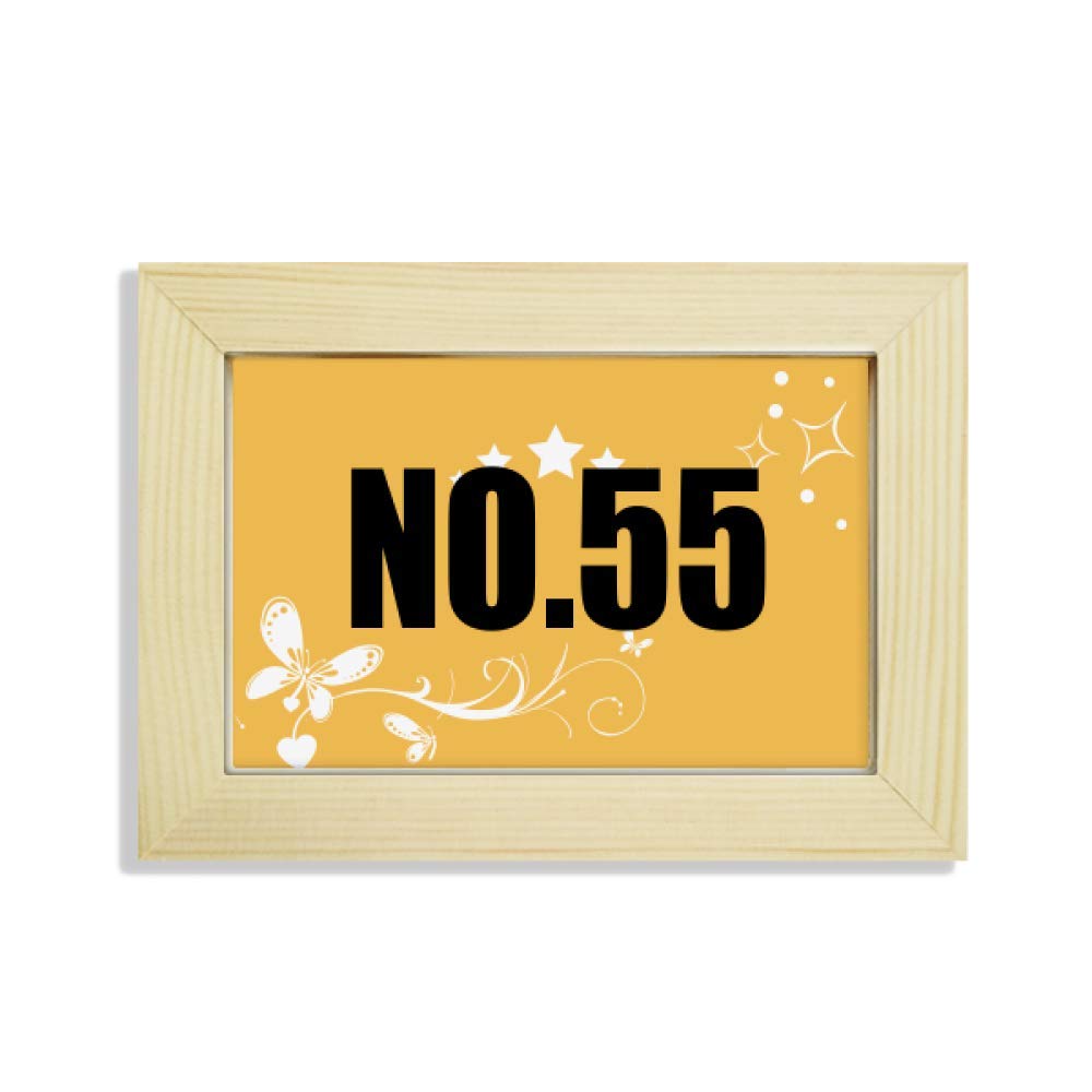 Pintura de flores No.55 en marco de fotos de madera para decorar tu escritorio de trabajo