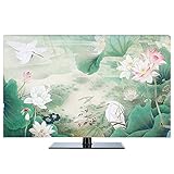 KOIOK Housse pour Téléviseurs, Impression à Haute Définition, Décoration de Télévision - 48 Pouces Héron