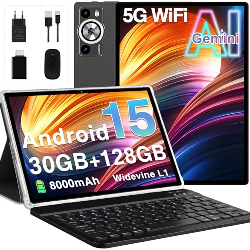 2026 Tablet Android 15 Gemini AI, 30GB RAM+128GB ROM/2TB Tablet