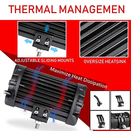 Dual Side Shooter Led Lights, Swatow Industries 2Pcs 240W 5 Inch Led Light Bar Quad Row Led Fog Lights Off Road Led Cube Lights For Truck Tractor Suv Atv Utv Motorcycle Boat #TOP3