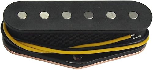 Miniatura 6 de FLEOR Pastillas Tele Alnico 5 Negro Tele Bridge Pickup Fit Fender Telecaster Bridge Pickup Part