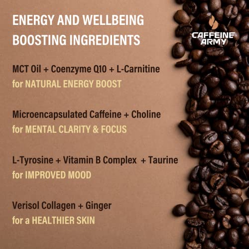 SuperCoffee 220g Vanilla Latte, Caffeine Army