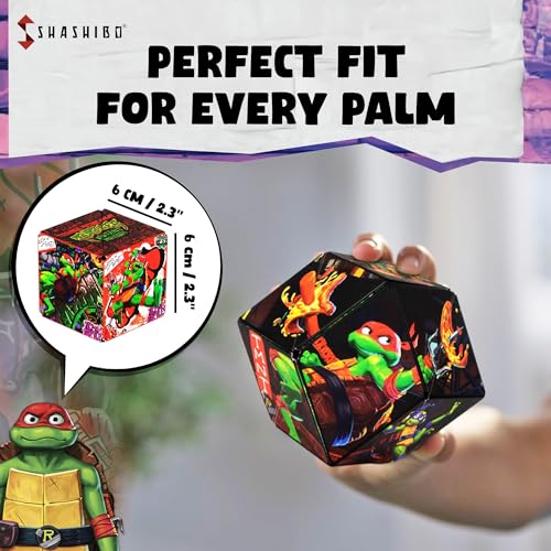 Image of Shashibo Teenage Mutant Ninja Turtles Magnetic Puzzle Cube, Fidget Toy
